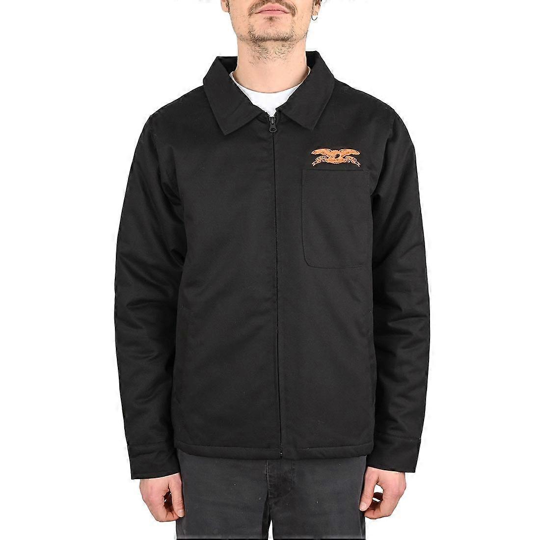 Anti Hero Basic Eagle Stash Jacket - Black/Orange