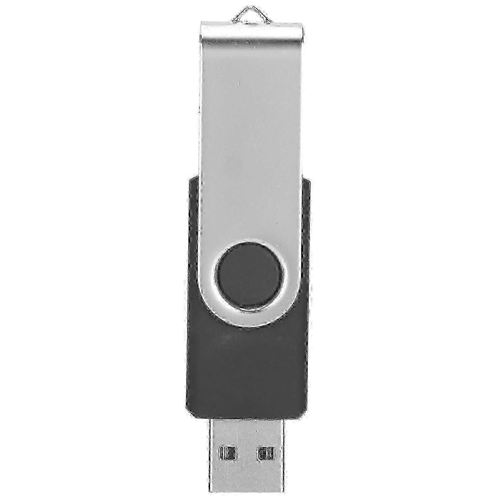 USB Flash Drive Candy Black Rotatable Portable Storage Memory Stick for PC Tablet2GB A-B