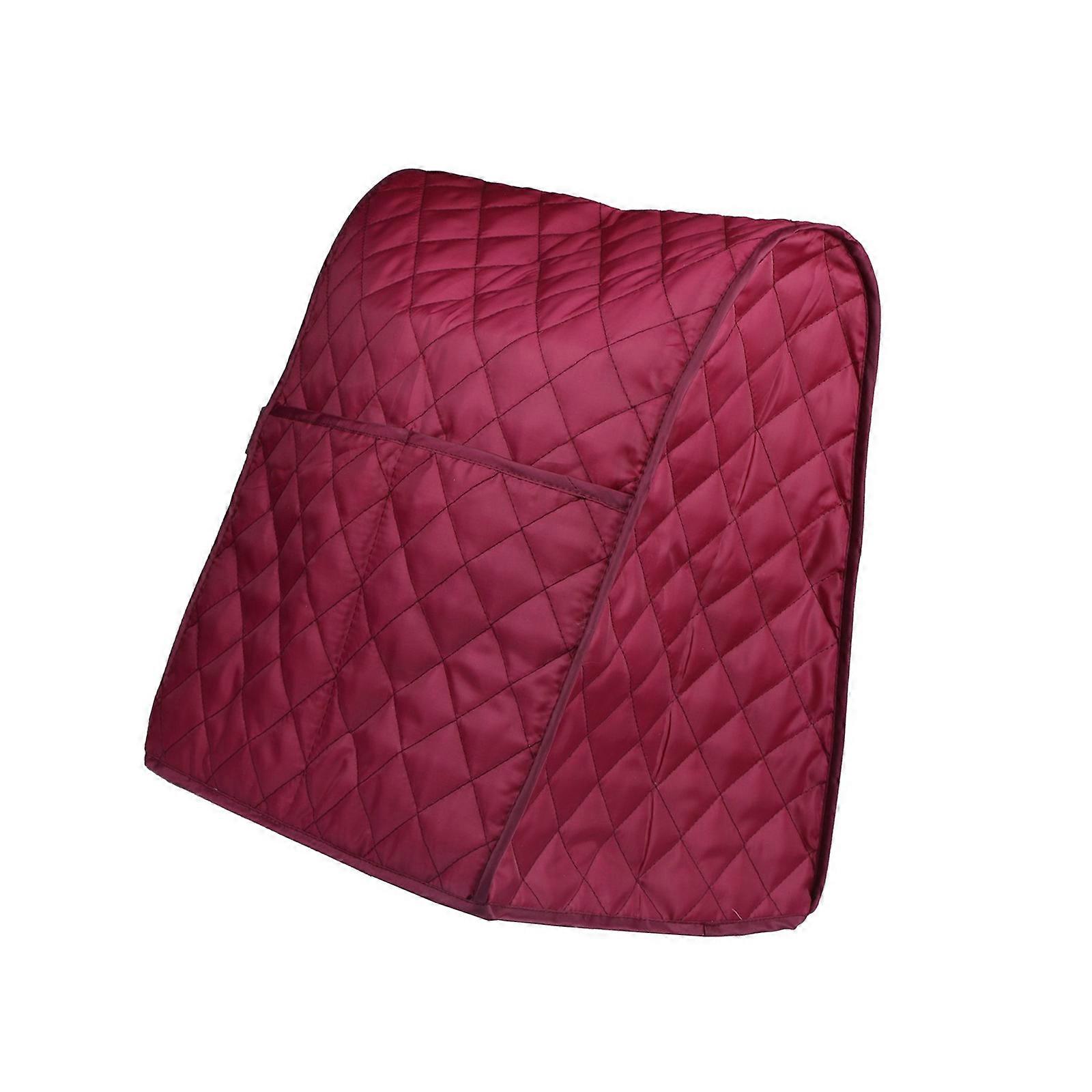 Additional Polyester Stand Combiner Dust Cover With Storage Pouches For Kitchen Countertop Organization  Red