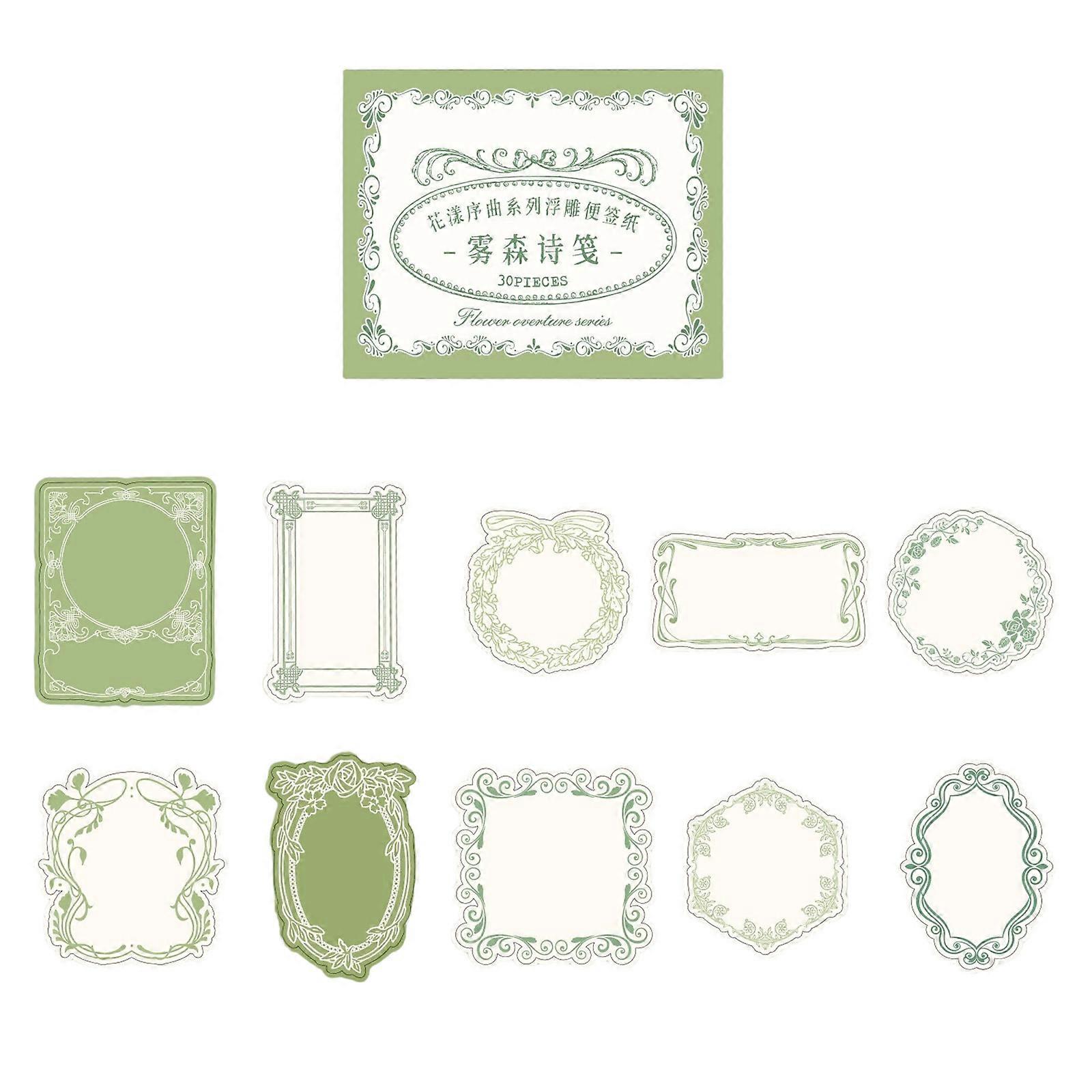 30 Sheets Flower Embossed Scrapbooking Paper Decorative Note Sheets for Journal Planner Wedding Invitation Card Making Multicolor