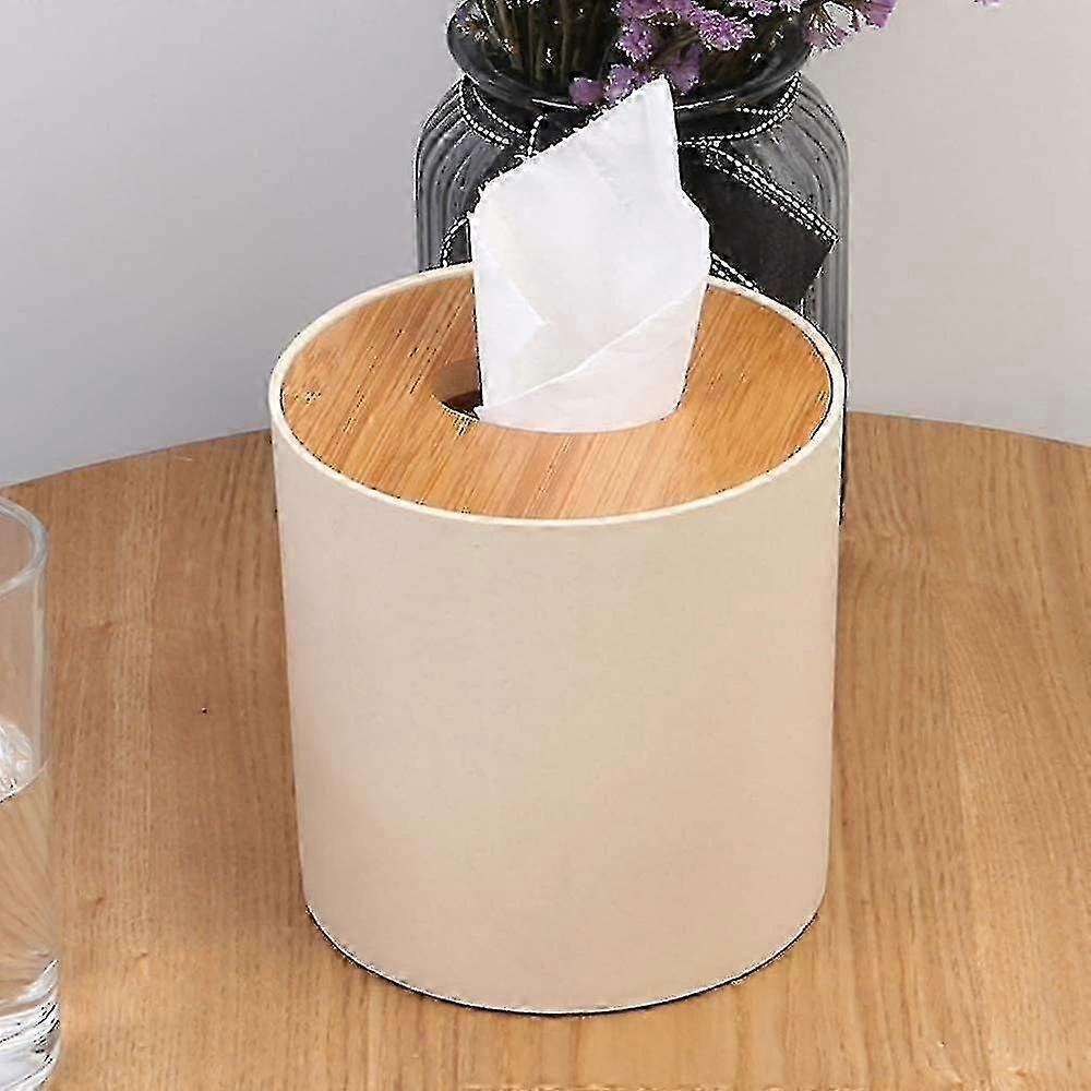 2024 Tissue Box Round Tissue Box For Home Office Car Multifunctional Practical Tissue Box