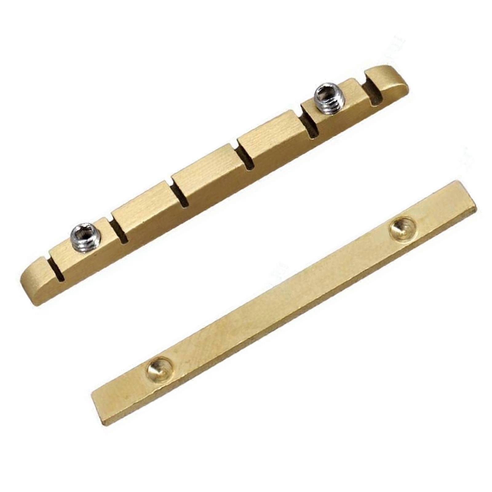 Professional 6 String Electric Guitar Nut Made Of Durable Brass With 2.5 3.5mm Adjustable String Height Multicolor