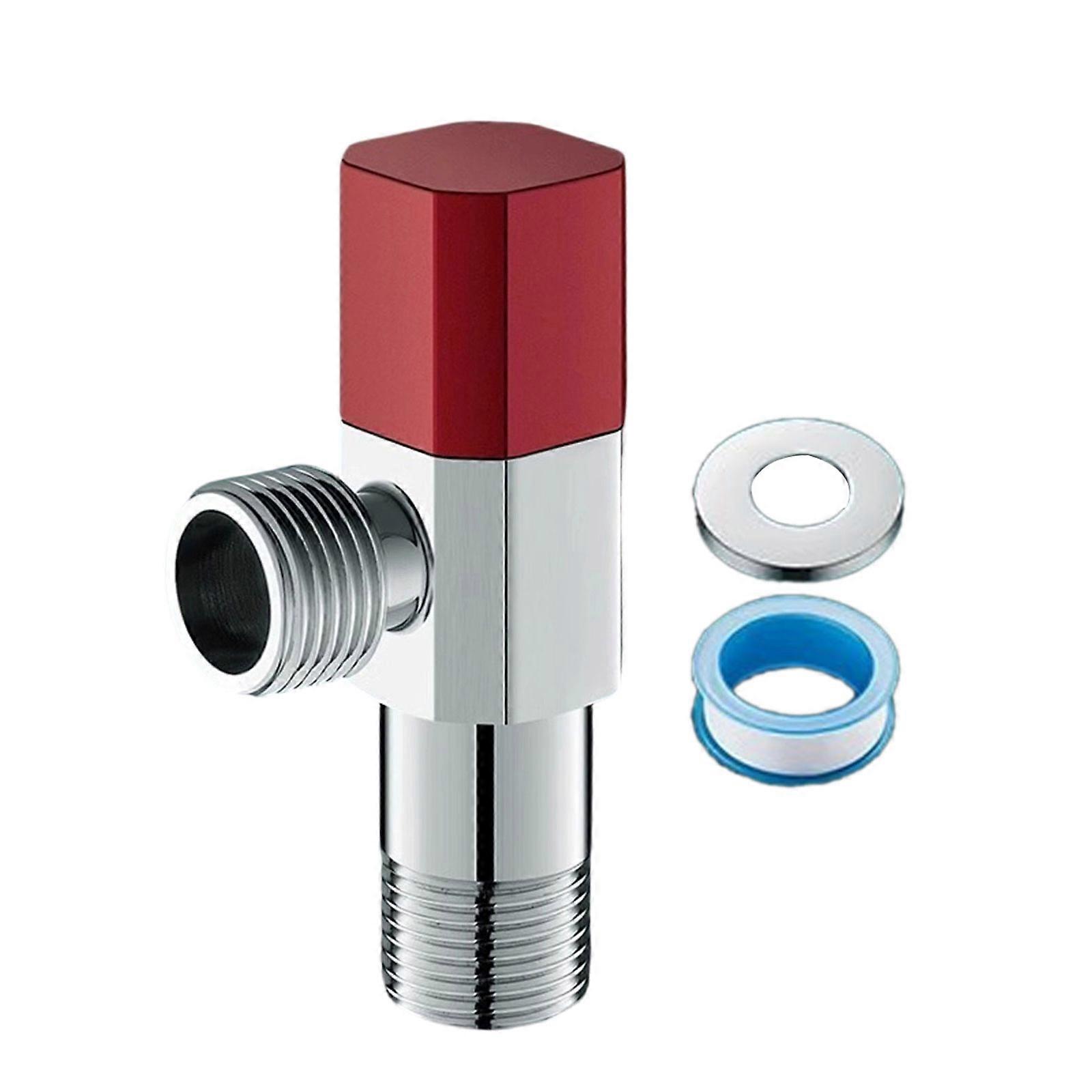 High Flows Angle Valves 1/2" Water Flows Control Valves Water Pipe Switches Hot/Cold Water Shut Down Valves Restrictor Multicolor