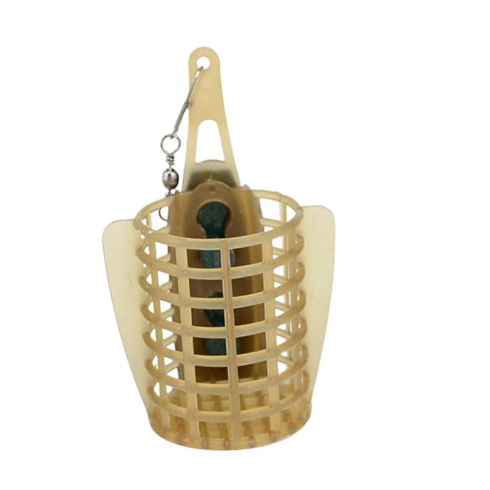 Quick Assembly Plastic Baits Cage With Rotating Swivels Leads Feeders For Freshwaters Fishing Beginner To Expert Multicolor