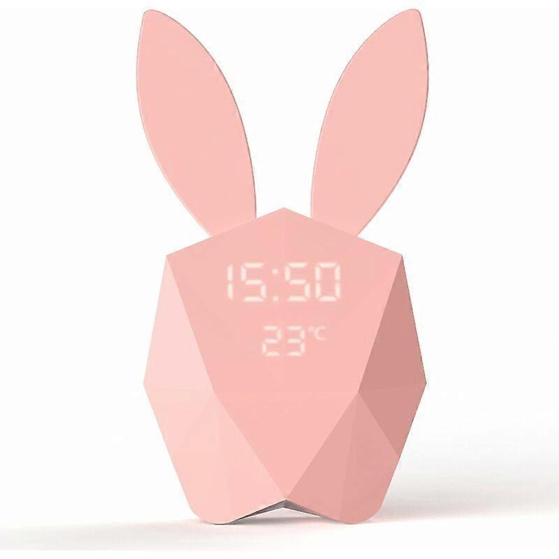 Smart Alarm Clock with Motion Detector - Nomadic Design Night Light in Pink