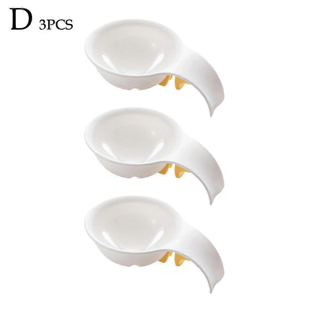 For Egg Yolk Separator 3 Hole Hollow Design Easy to Use Efficient Egg White Separator for Baking Dishwasher Safe Kitchen Gadget