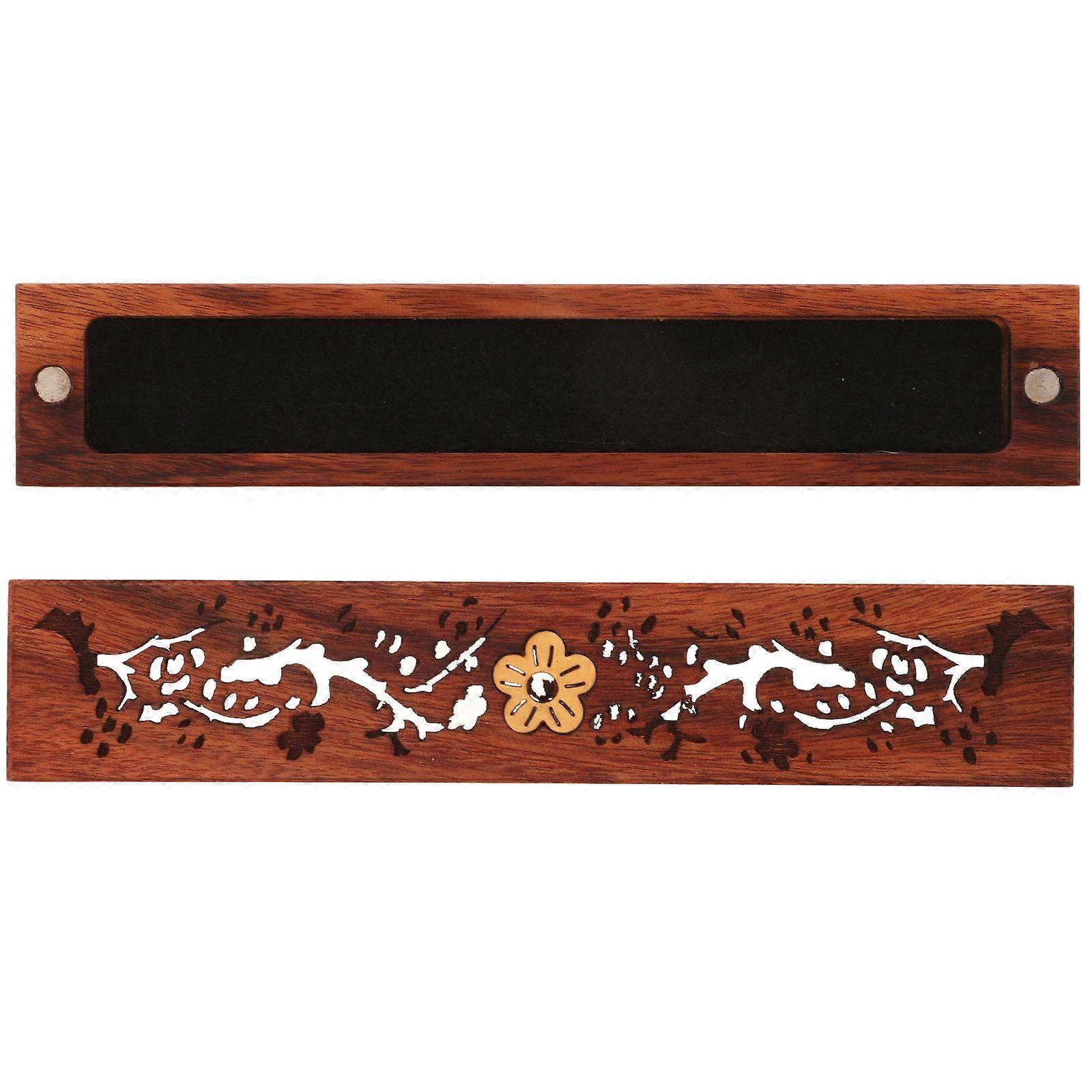 Incense Holder Box Square Natural Material Home Use Delicate Workmanship 1Pack