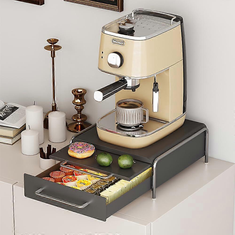 Coffee Pod Storage Drawer Double Layer Rack Organizer for Kitchen Office Coffee Bar