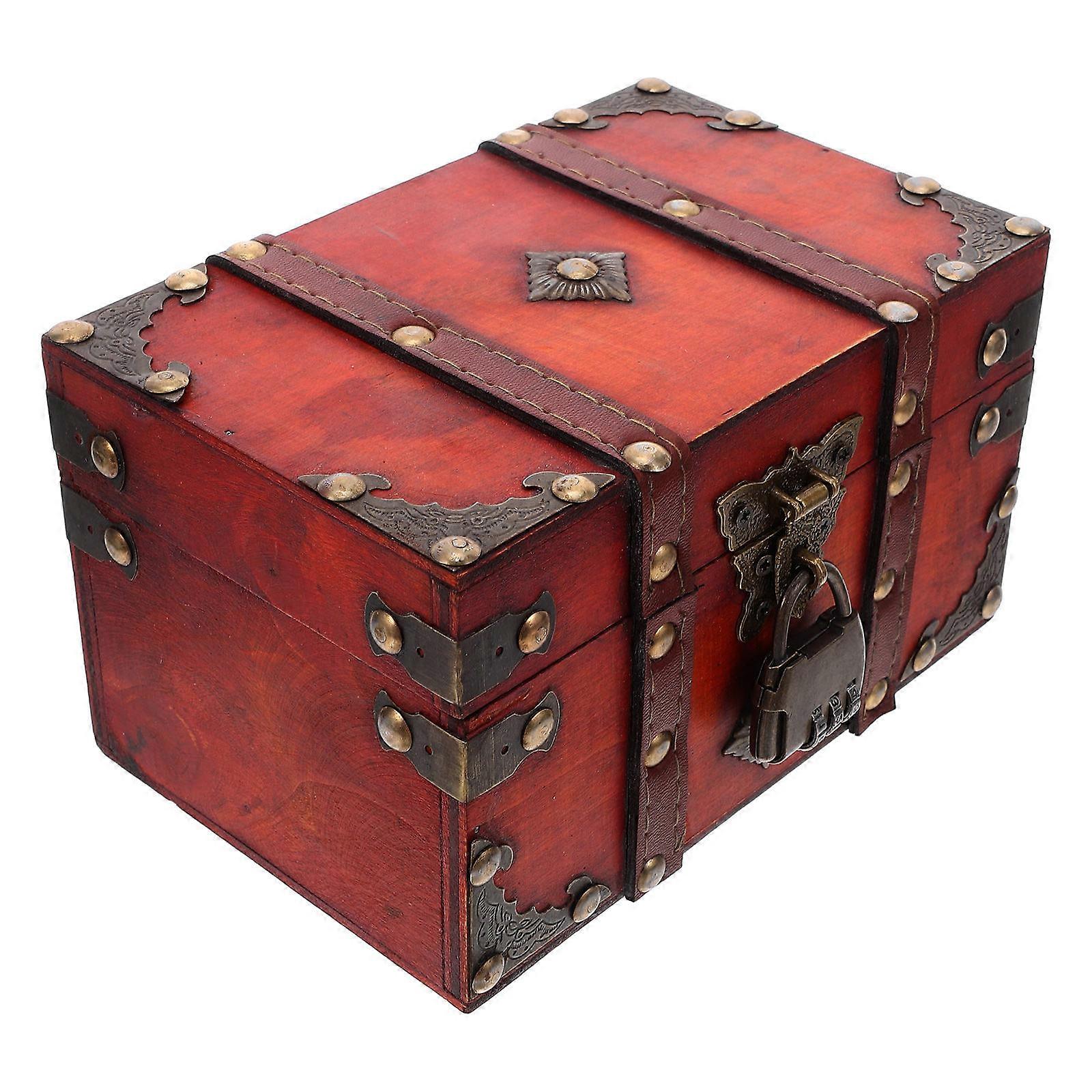 Lockable Chest Vintage Small Chest for Decorative Storage Organizer