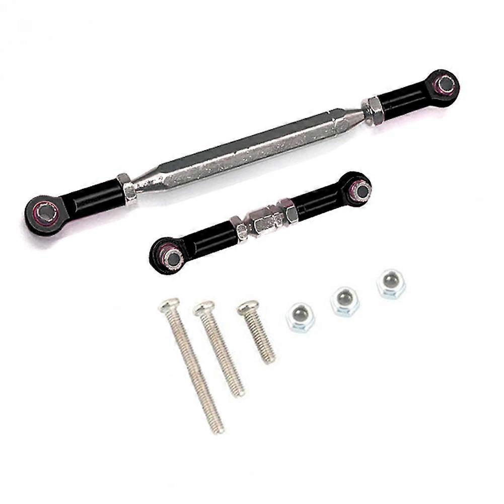 Metal Adjustable Steering Linkage Servo Link Pull Turnbuckle,Black