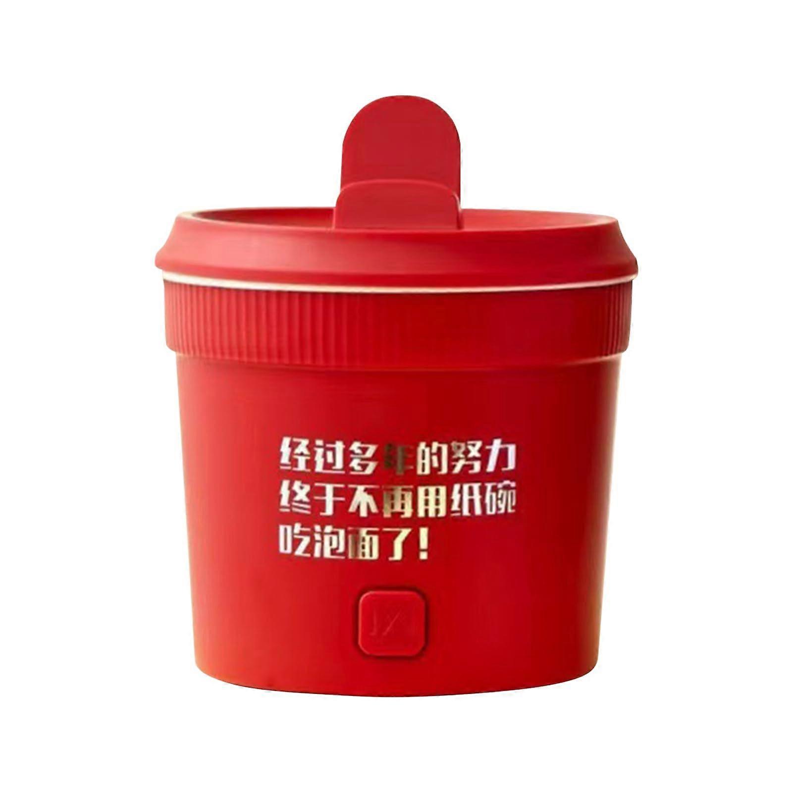 Electric Hot Pot 1L with Temperature Control, Rapid Heating Instant Noodle Cooker for Dorm and Travel