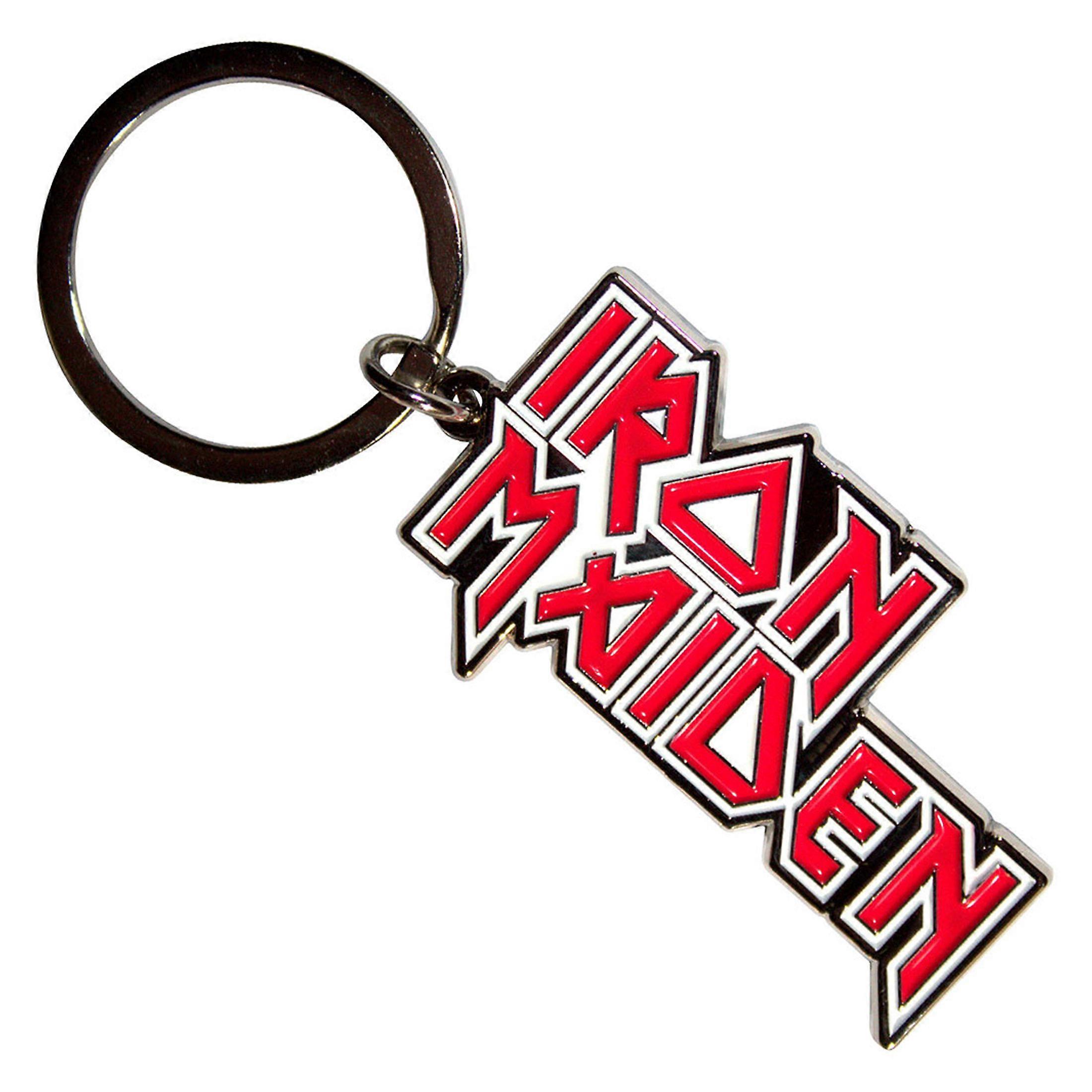 Iron Maiden Stacked Band Logo Keychain Keyring