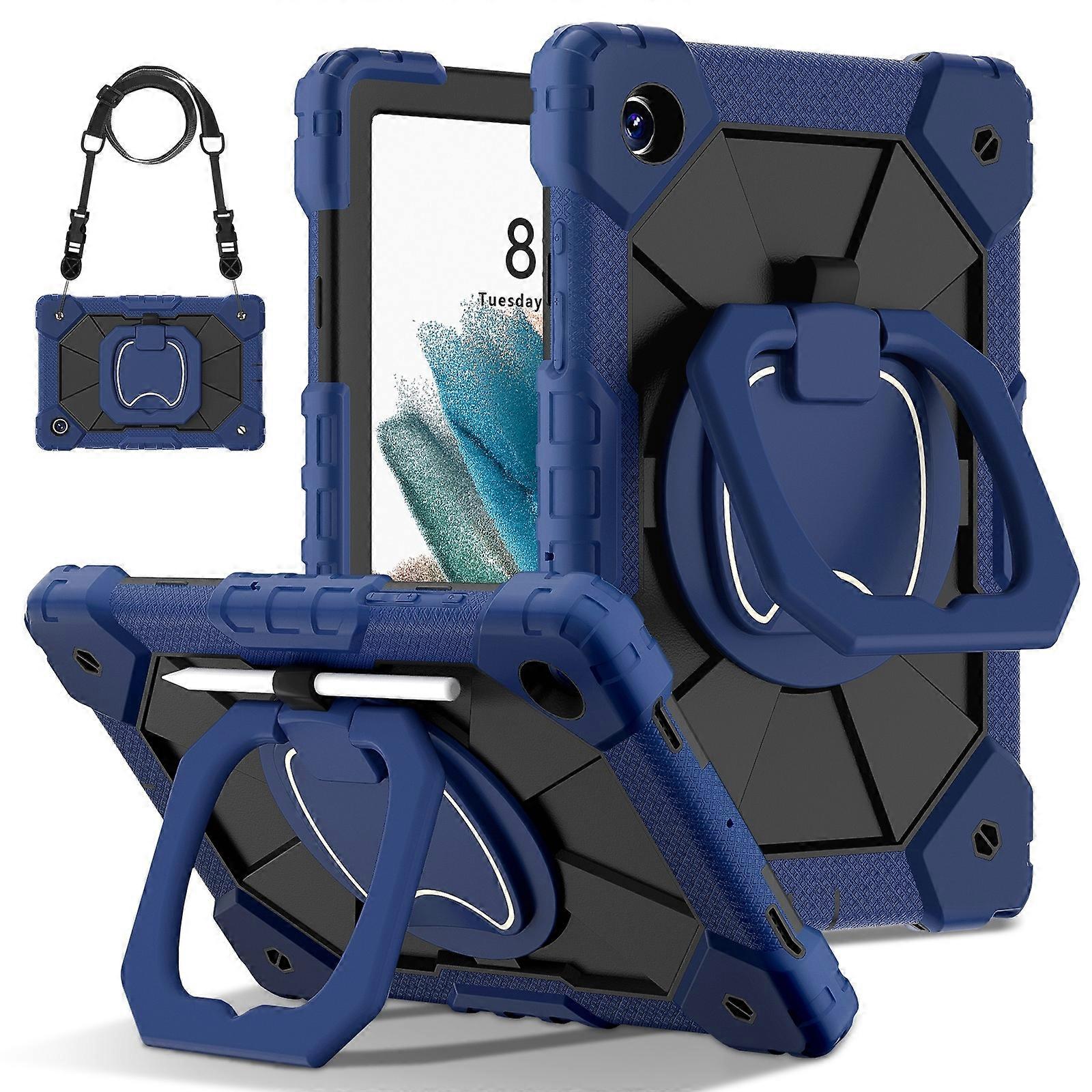 Contrast Color Robot Silicone Hybrid PC Tablet Case