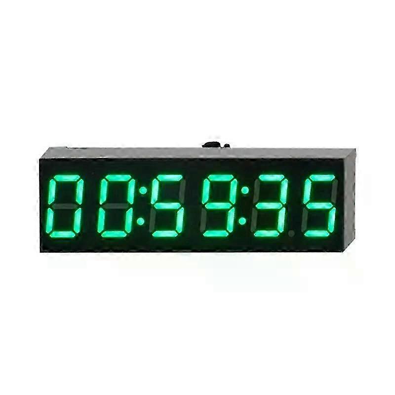 036 Inch 6-Bit Clock LED Digital Electronic Clock W Second Display Module Power Off Memory Brightness Adjustment