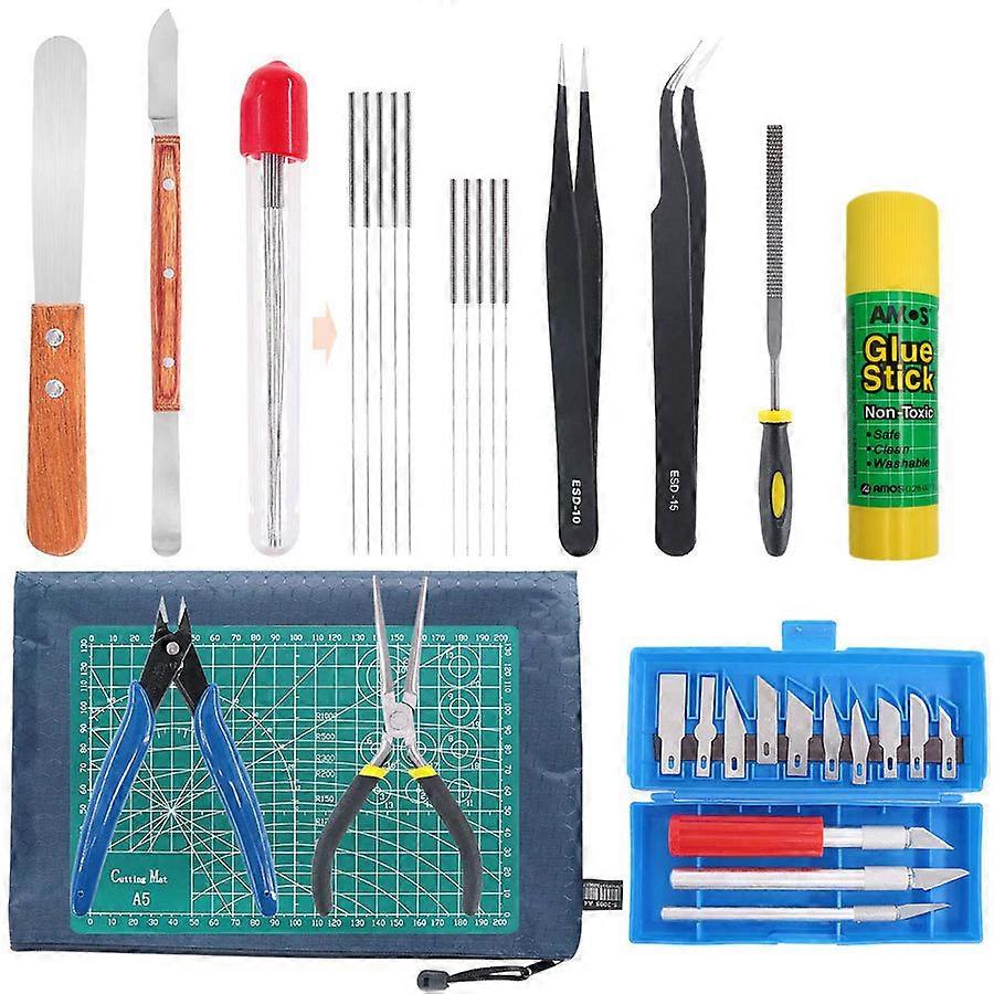  36-piece 3D printer tool kit, cleaning and disassembly 3D printing tool accessory package.