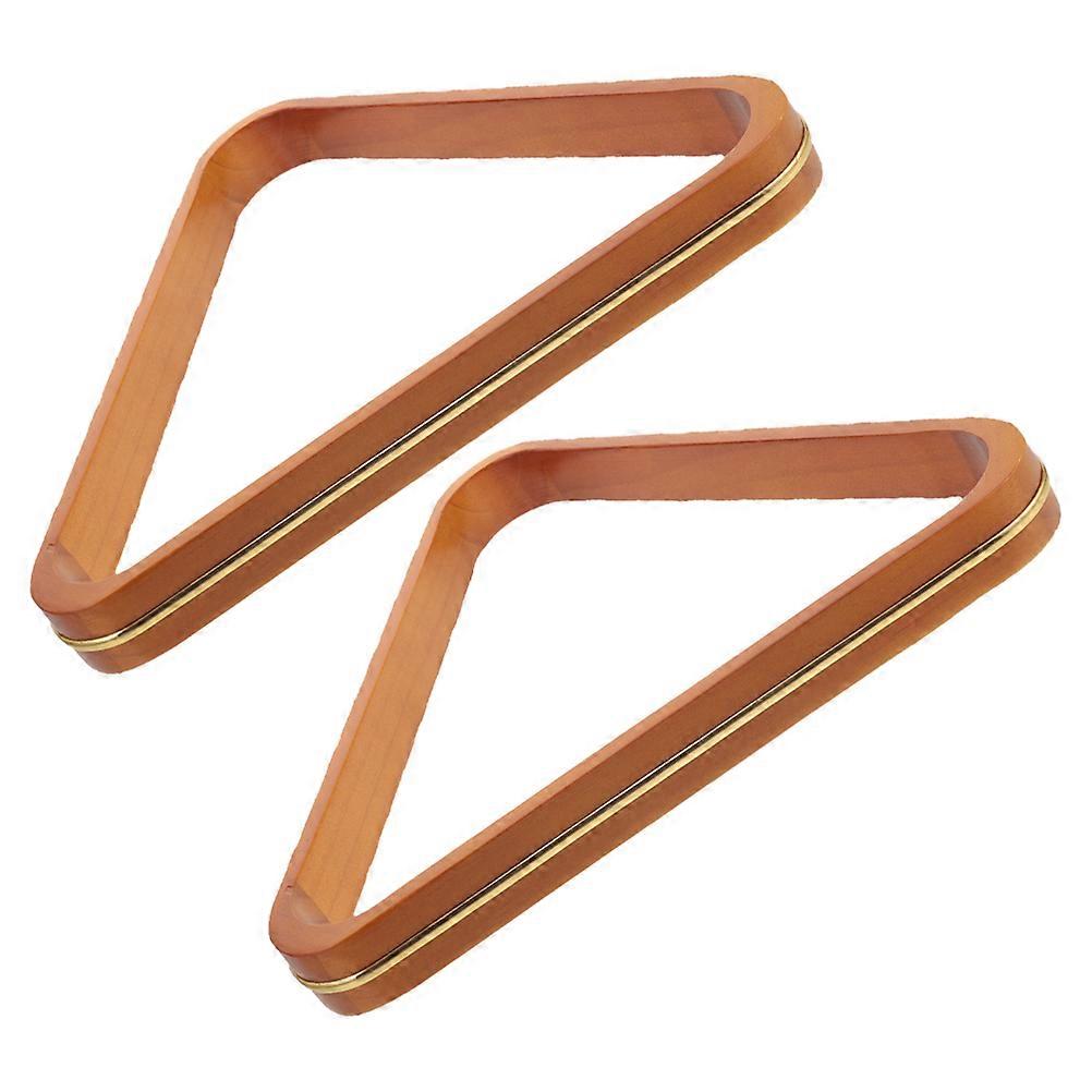 Pool Balls Billiard Set Triangle Rack for Pool Table 2Pcs Wooden Frame