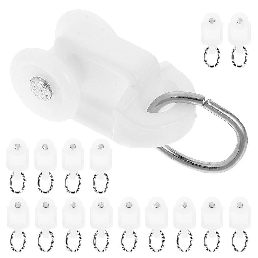 Smooth Sliding Curtain Track Rollers with Hooks for Window Curtains 150Pcs