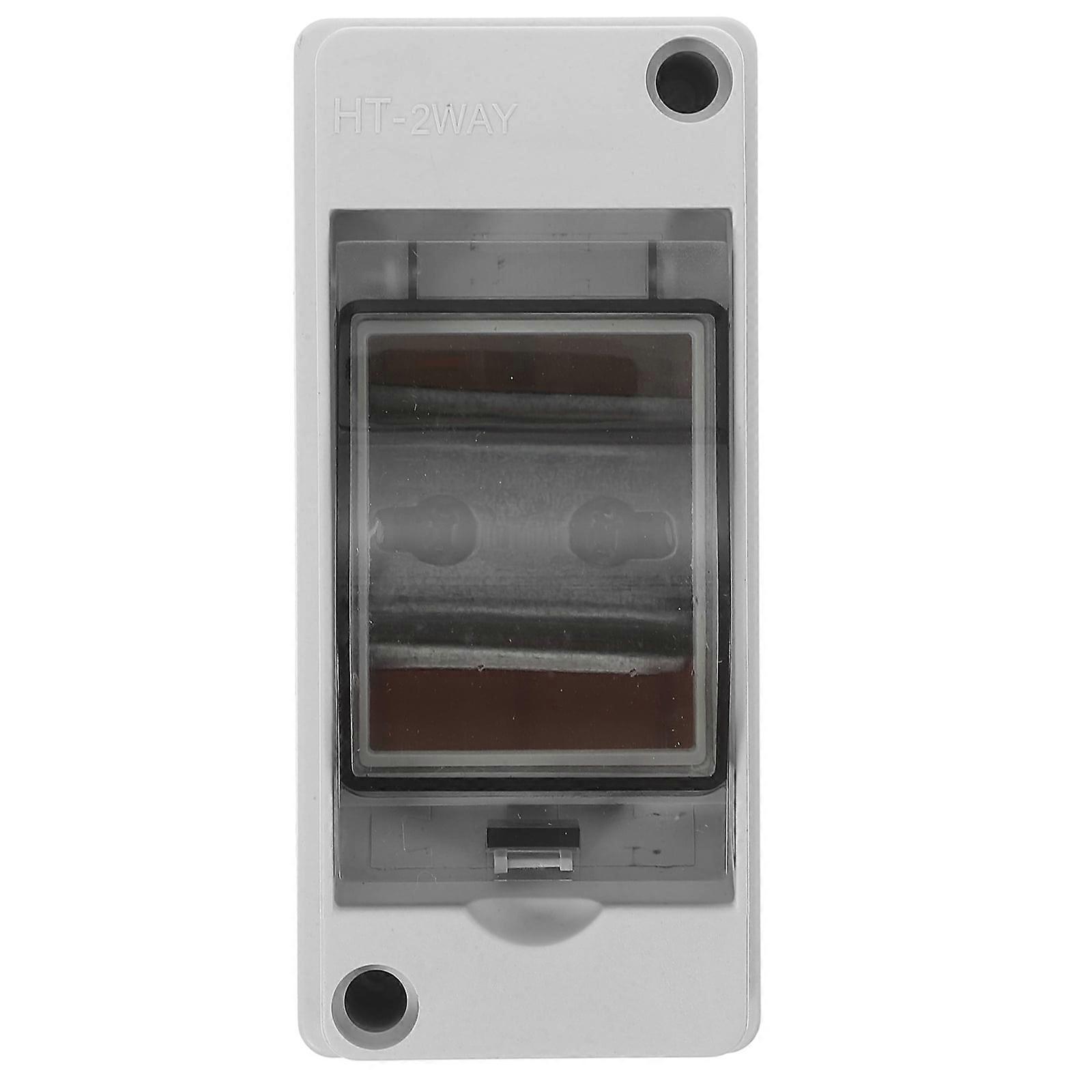Power Distribution Junction Box 2-way Distribution Protection Box Electrical Box (2 Way)