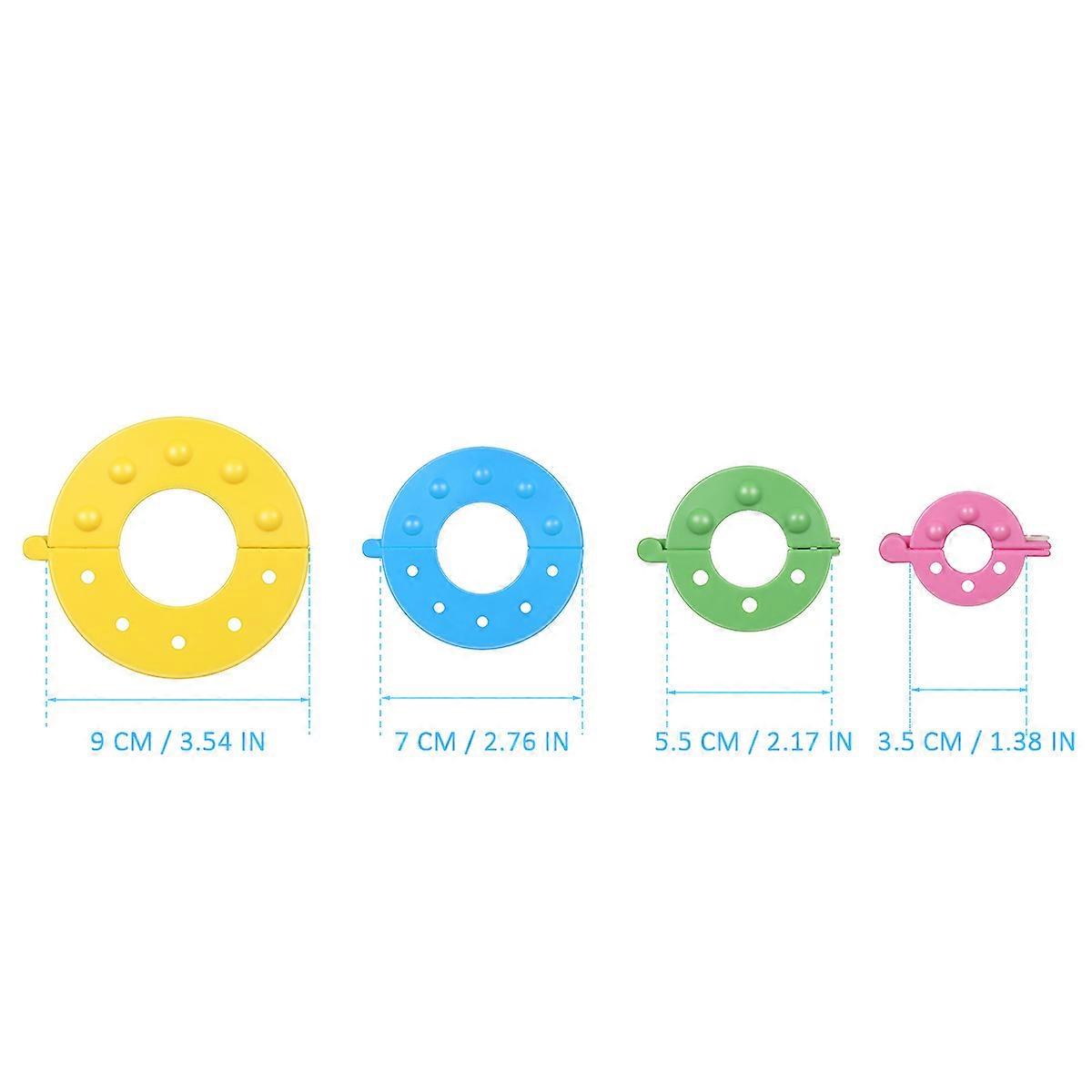 Pompom Maker Fluff Ball Kit for Yarn Craft 8Pcs Multicolor Set