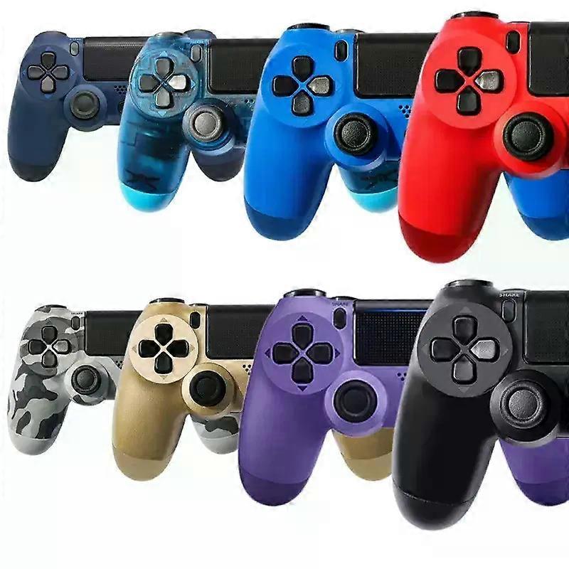 Wireless Game Controller PC Bluetooth Gamepad with 6-Axis Gyroscope and Dual Vibration for PlayStation 4/Slim/Pro/PS3 Console Computers-black