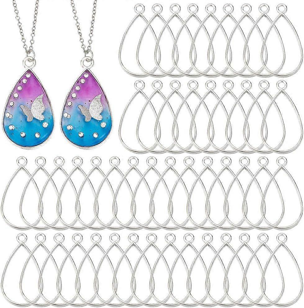 Open Back Bezel Pendants Open Frame Pendant Hollow Frame Pendant for DIY UV Resin Jewelry Making