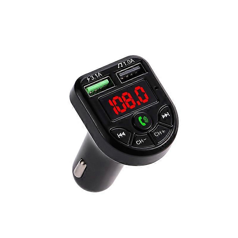 Car 5.3 FM Transmitter Bluetooth Player MP3 Fast Charging Dual USB Interface for Vehicle Portable Handsfree Call Easy to Use
