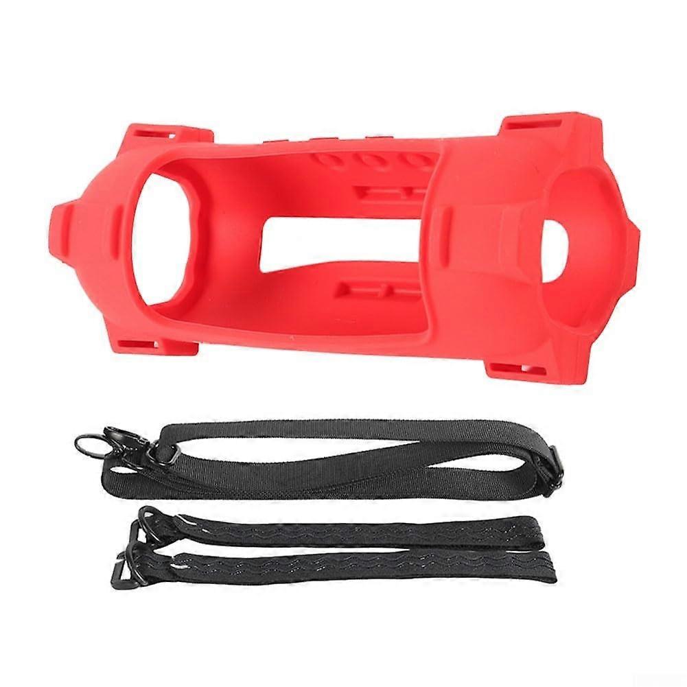 Silicone Cover for JBL Flip 7 Speaker Lightweight Red Protective Case