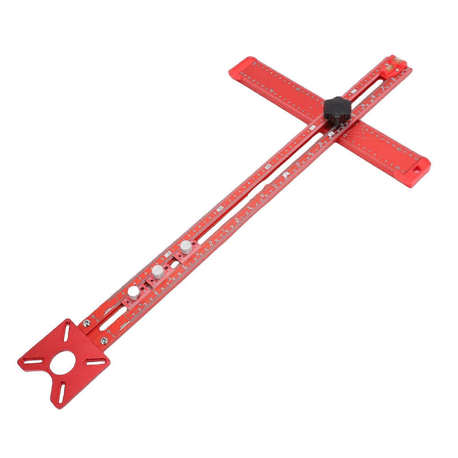 Router Circle Cutting Jig with Adjustable Cabinet Hardware Jig, Aluminum Alloy Woodworking Tool