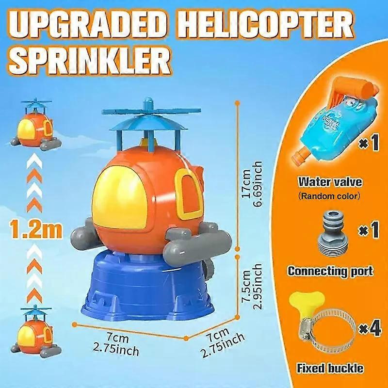 Arroseur d'eau de jardin, pulv��risation d'eau volante, ��claboussures rotatives, arri��re-cour, plage, jouets d'ext��rieur pour enfants, cadeau