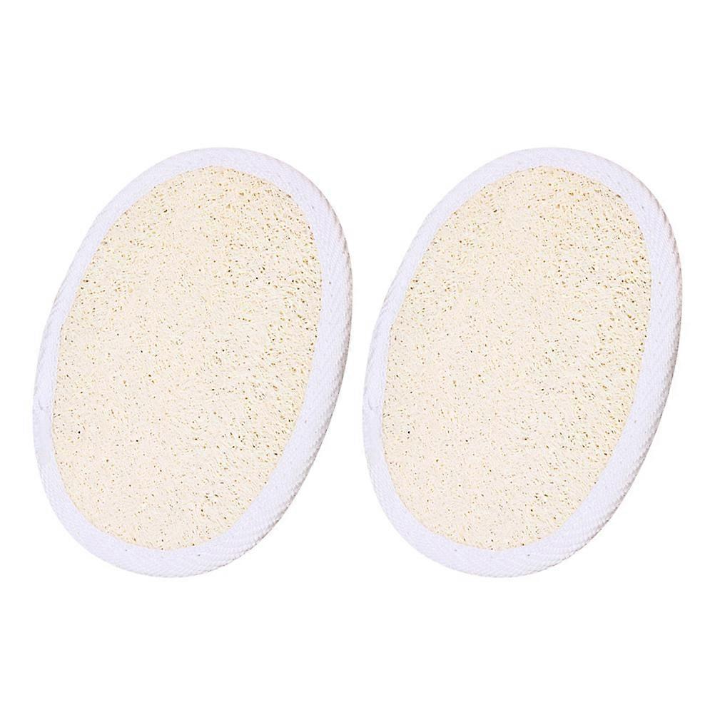 Exfoliating Loofah Pads Scrubber for Home 6Pcs Beige Pack