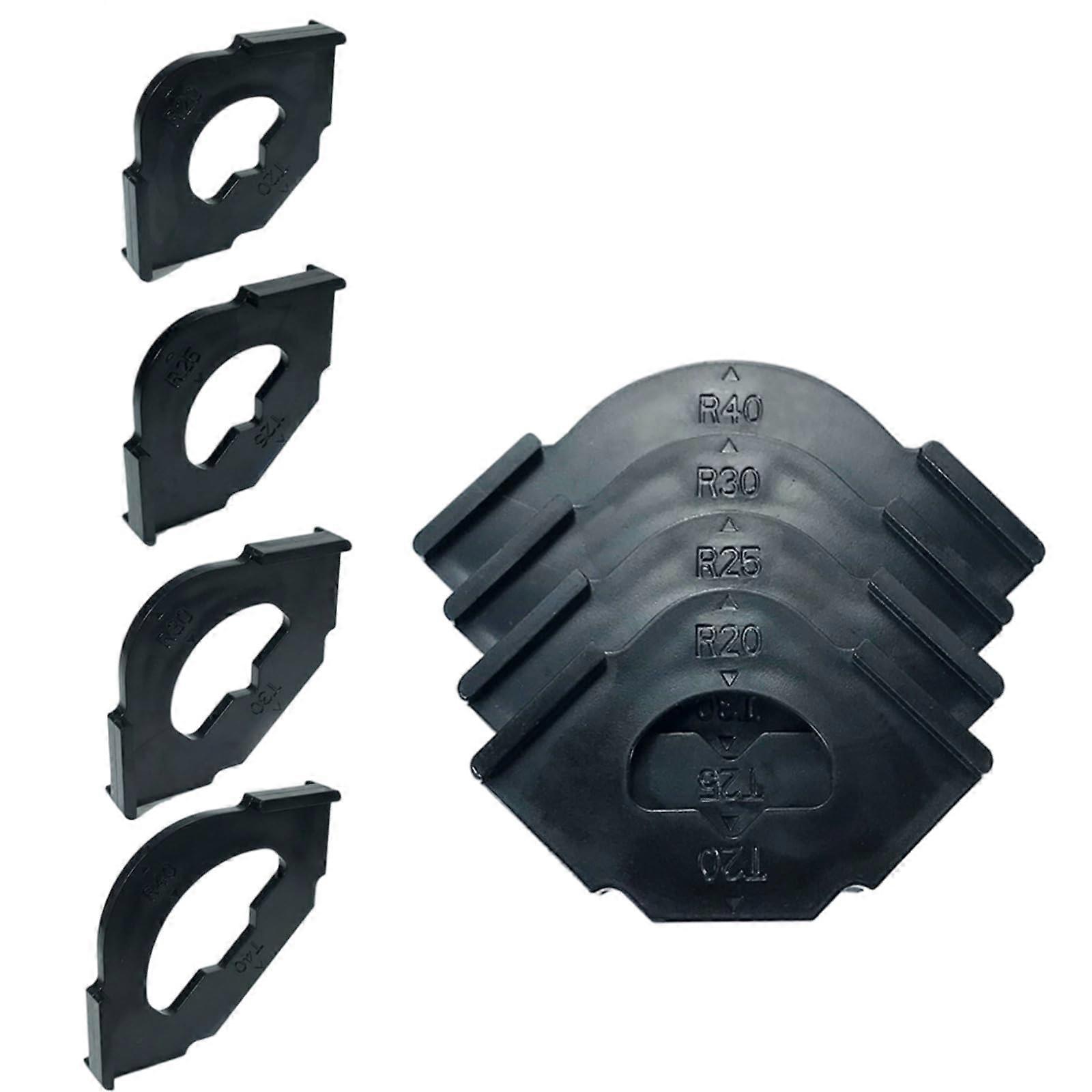 R20R40 Woodworking Corner Radius Template Set, 4 Piece Jig for Precise Edge Shaping and Positioning