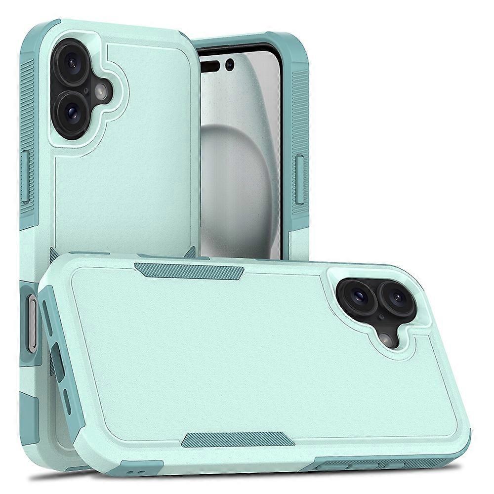 For iPhone 16 Plus Case 2-in-1 PC+TPU Shockproof Phone Cover