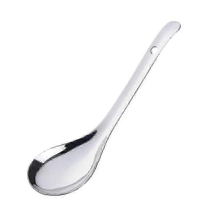 Large Rice Spoon, Stainless Steel Long Handled Soup Spoon
