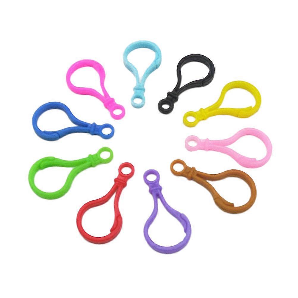 Assorted Color Keyring Clip Hook For DIY Handwork Backpack Accessories 50Pcs Pendant