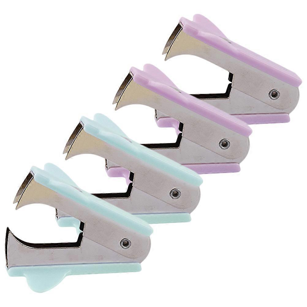 Staple Remover Hand Held Staple Puller for Office Supply 4Pcs