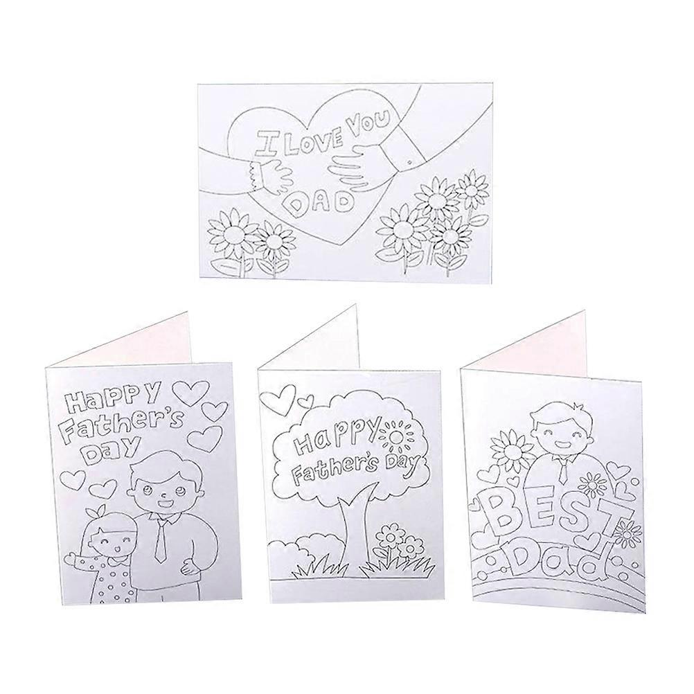 Kids Graffiti DIY Message for Father 8Pcs Set