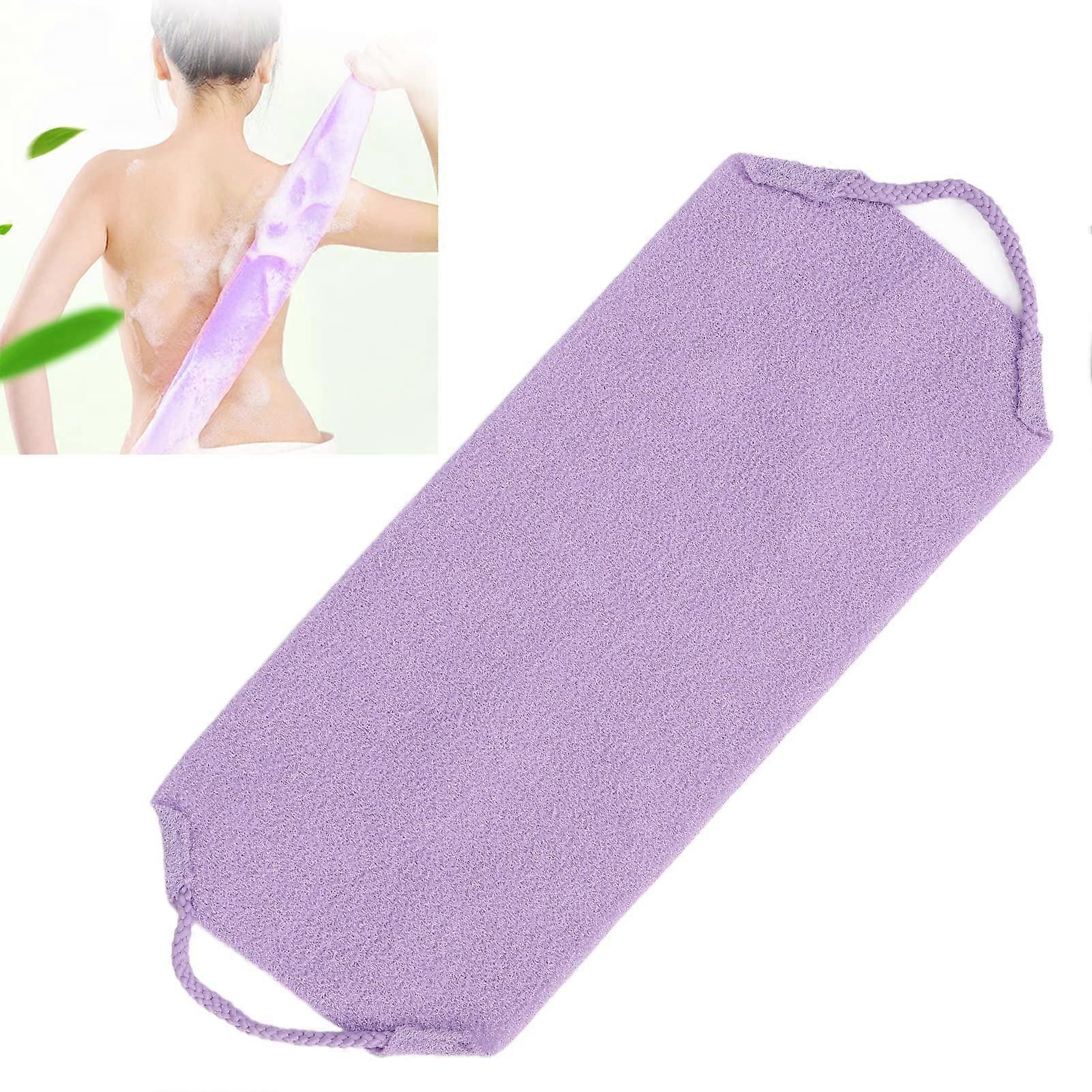 Back Scrubber with Handles for Shower, Exfoliating Bath Strap for Deep Cleansing and Massage
