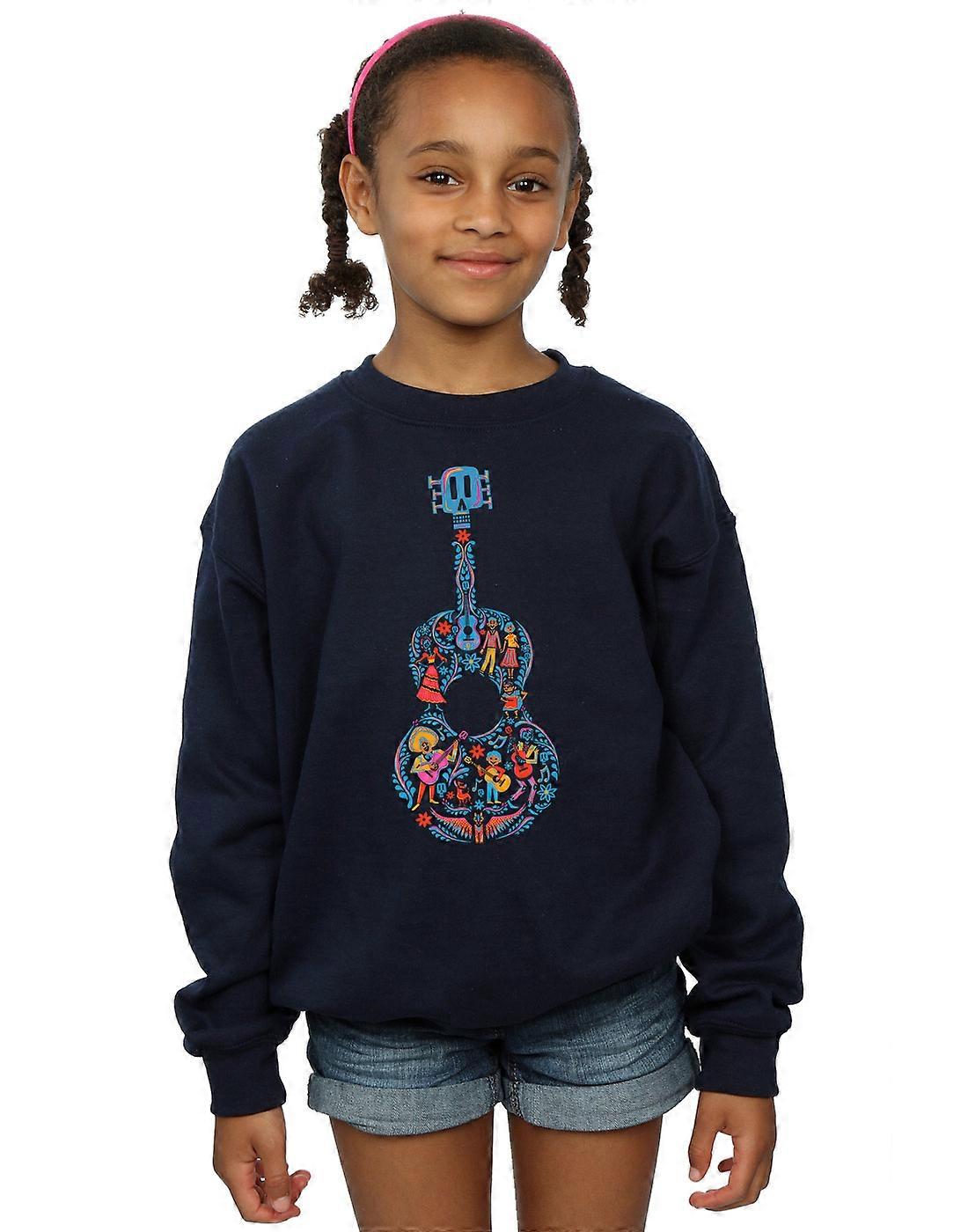 Disney flickor Coco gitarr mönster tröja