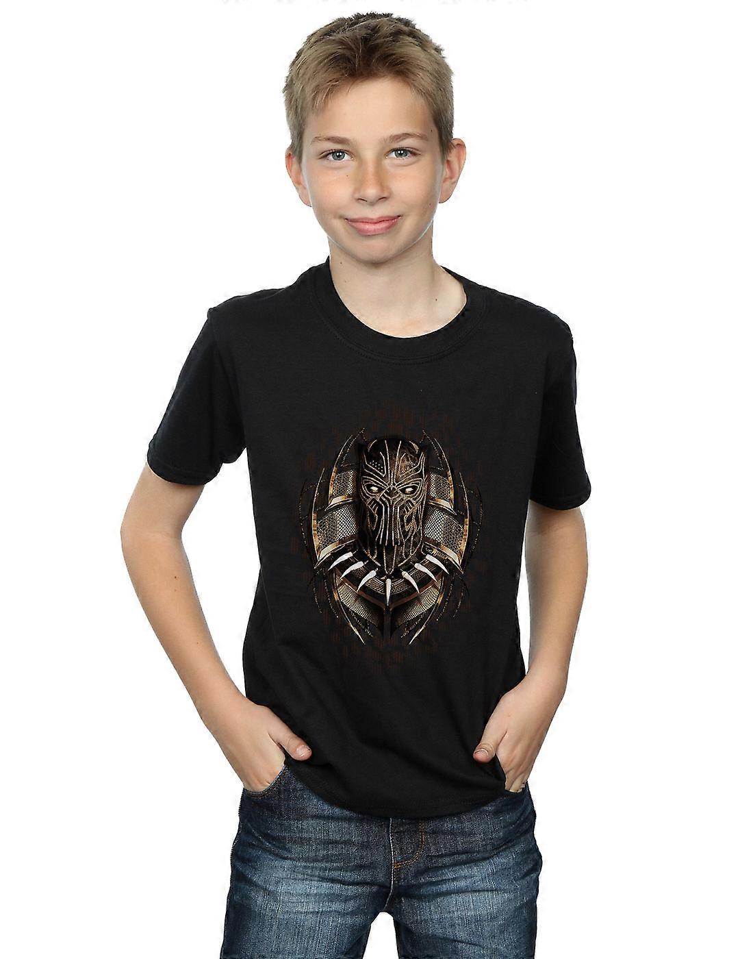 Marvel Boys Black Panther Gold Killmonger T-Shirt
