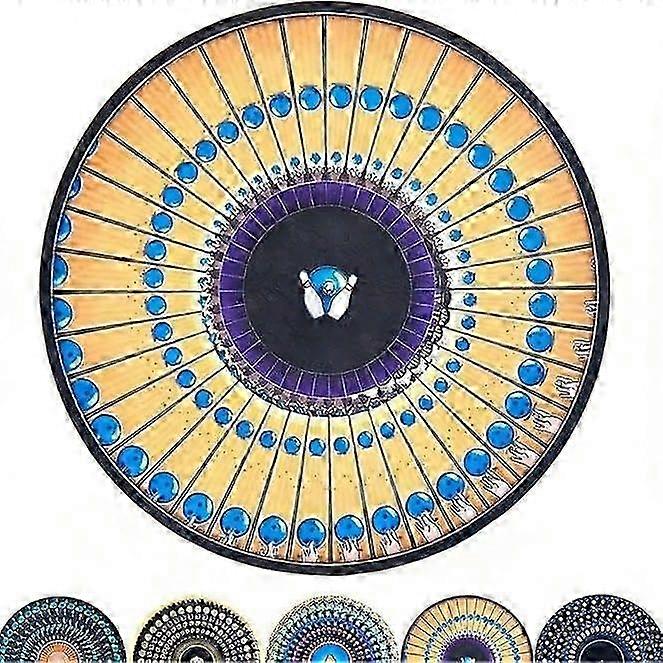 Tapis de platine vinyle animé Zoetrope 20 cm à illusion d'optique, tapis de platine vinyle animé avec effet de mouvement Zoetrope, tapis de platine vinyle à effet visuel cinétique