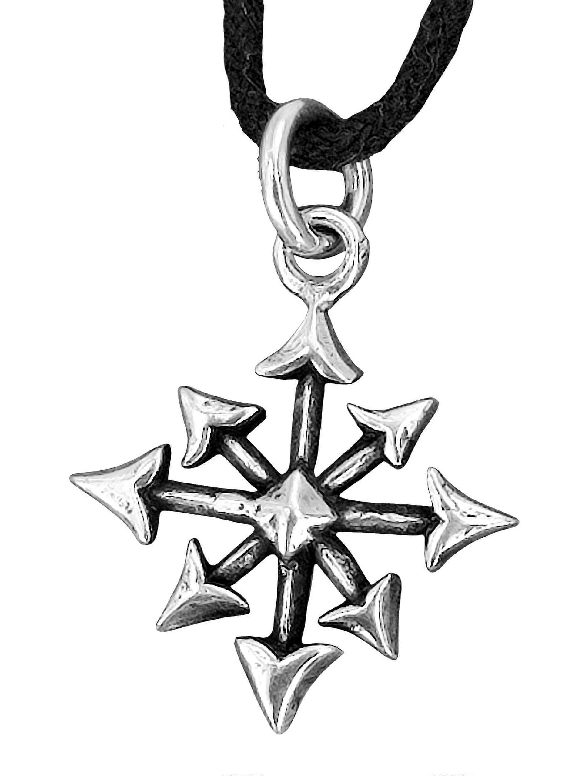Chaos Star 58 with Snake Chain - Silver