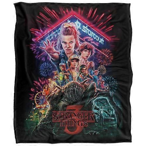 Stranger Things 3 Silky Poster Supersoft Throw
