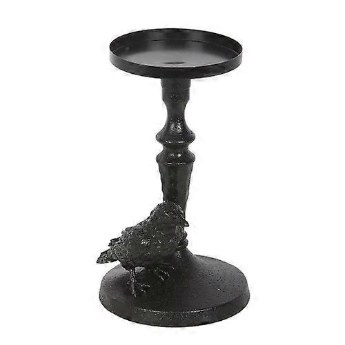 Something Different Pillar Mystic Raven Candle Holder