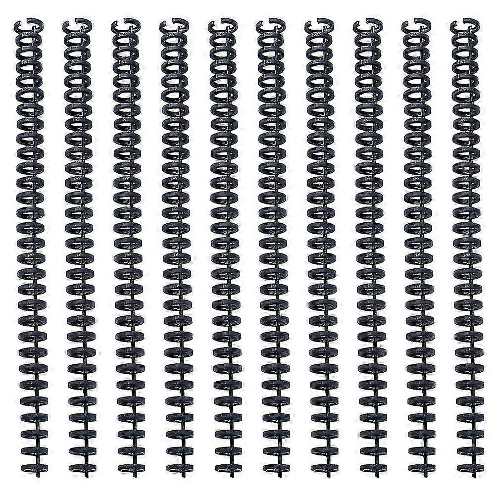 Plastic Comb Bindings Notebook Spiral Coils for Binding 10Pcs Set Black