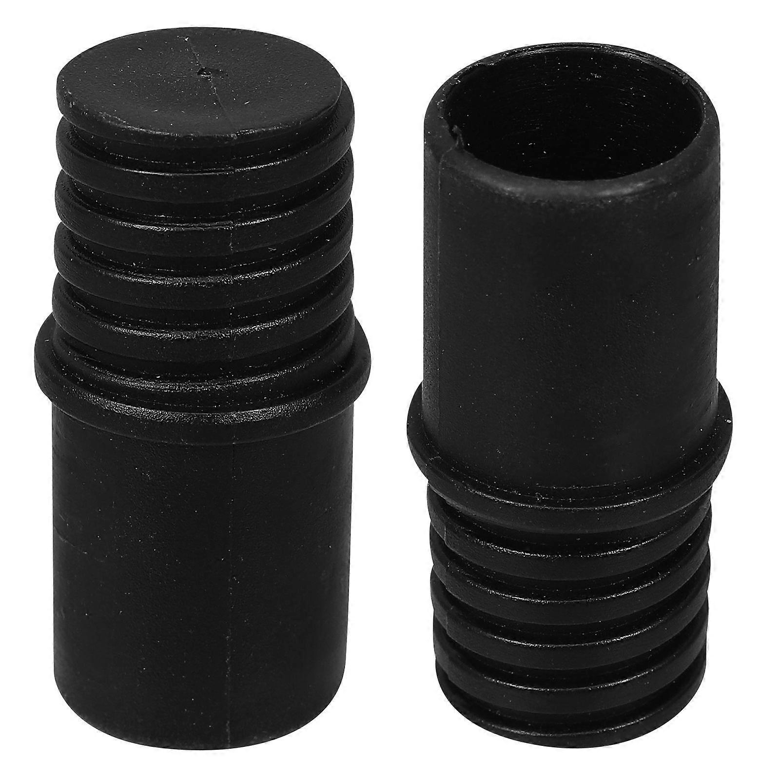 2pcs Threaded Handle Replacement Tips 22mm Extension Pole Broom Handle Adapter Threaded Tip Replacement Adapter Tips for Mop Brush
