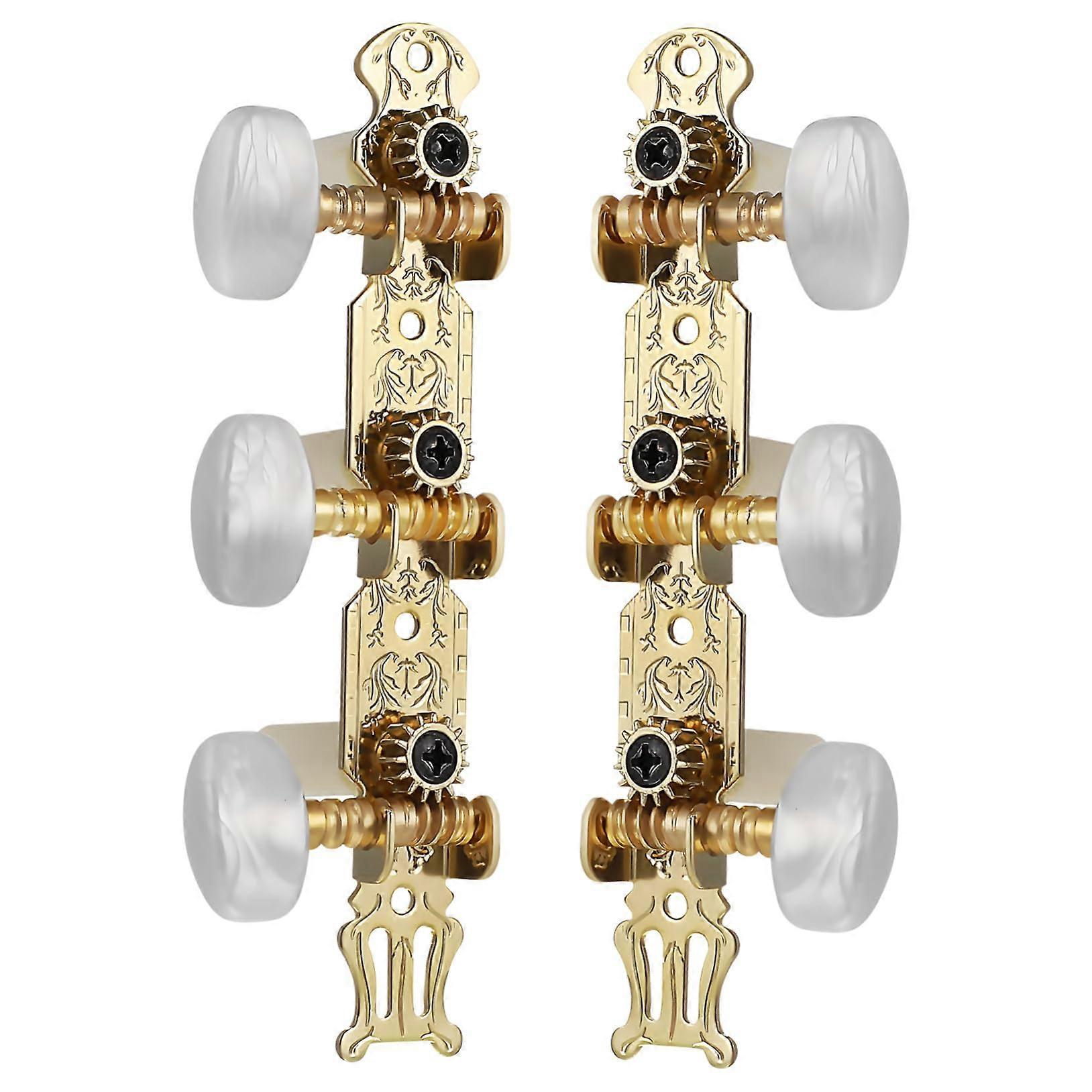 Acoustic Guitar Tuning Pegs Set with Stable Performance and Easy Installation for 6 String