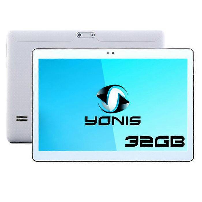Tablet Android 7 Dual Sim 4G Tela IPS 10 Polegadas Quad Core Bluetooth GPS Branco YONIS