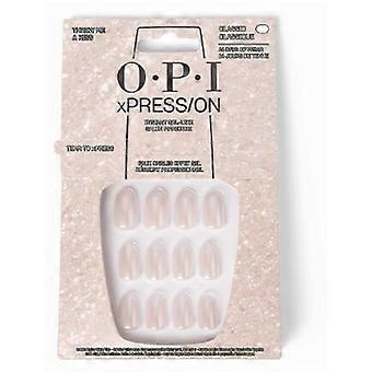 Reusable gel effect false nails - OPI - Throw Me a Kiss - Beige - xPRESS-ON