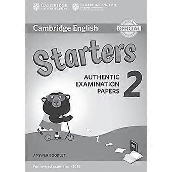 Cambridge Englisch junge Lernende 2 für überarbeitete Prüfung von 2018 Vorspeisen beantworten Broschüre