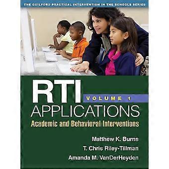 Applications de la RTI, Volume 1